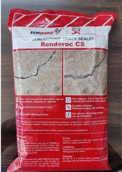 Fosroc Renderoc CS 

used for sealing cracks on plaster, masonry and concrete substrates



#Renderoc CS powder
#Cementitious Crack Sealer
#constraction #crackrepairing #wallplaster #kerala_architecture #filling