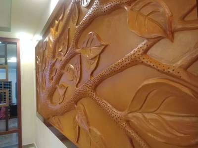 art work 
wood finish