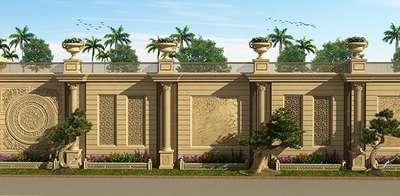 #landscape #boundrywall