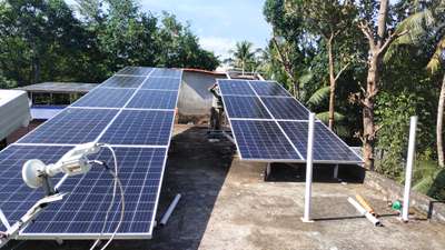 10kw On-grid project@ IOCL Petrol pump Kollam Karunagappalli...  # #Kotak solar panels &Soffar inverter