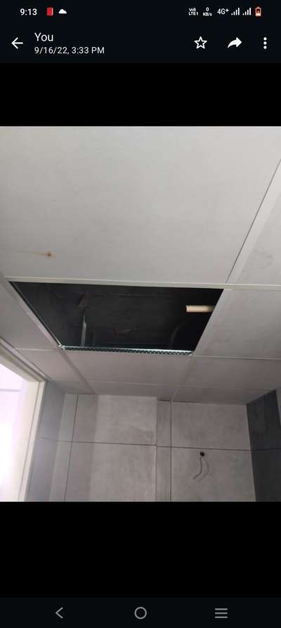 toilet celing work (calcium silicate board ) at Ernakulam