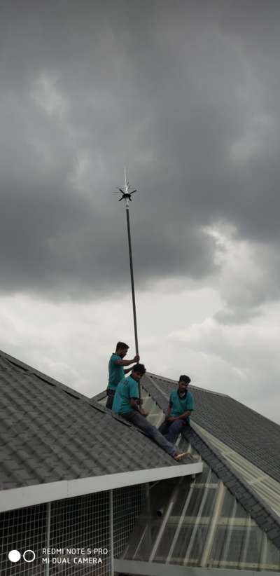 Lightning arrester installation @ malappuram