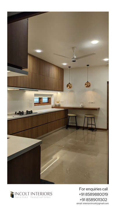 Modular kitchen at TUIN HOUSE.
.
.
.
Location: Tirur
Interior execution: 
INCOLT INTERIORS
Architects: 
Encasa arch studio
.
.
For enquiries call
+91 8589880019
.
 #ModularKitchen #KitchenIdeas #interiorskerala #interiorstylist #interiordesigner  #Architectural&Interior