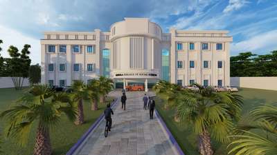 Loyola College front elevation
College Building
#3Delevation
#renderingdesign