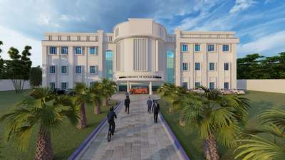 Loyola College front elevation
College Building
#3Delevation
#renderingdesign