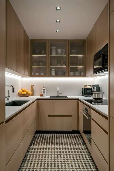 neutral colour palette for small kitchen  #KitchenIdeas #WoodenKitchen #KitchenRenovation #HouseDesigns #modernhouse #modernkitchens #modernkitchencabinets