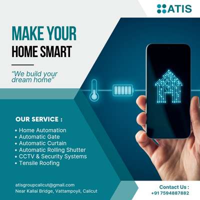 Make Your Home Smart✨...

 #HomeAutomation #automaticgate #automaticcurtain #automaticrollingshutters #cctv #securitysystems #tensileroofing #Tensile #keralahomeplans #Smarthome