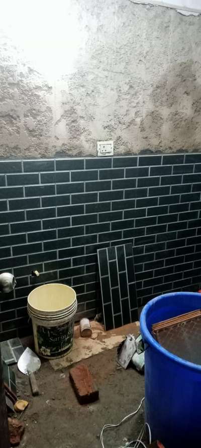tiles level start at bathroom ... AMARPALI VILLAGE...
so excited to see final finish