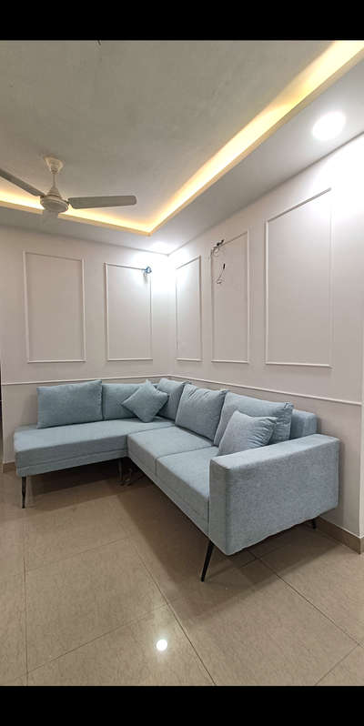 traditional abstract wall design with minimal sofa set setup in living area
 #pratyagra_atelier  #InteriorDesigner  #LivingroomDesigns  #LivingRoomSofa  #abstractart  #WallDecors