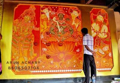 Thirunakkara Temple Kottayam, main East tower, mural painting 🖌️🎨
contact - Artist Arun - 8606507106
#koloapp #Kottayam #sivarathri #Thrissur #irinjalakuda #irinjalakudagram #InteriorDesigner #muralwallpaper #murals #AcrylicPainting