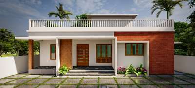 1200 sqft single storey Residential Elevation