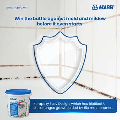 Prevention first is smarter than cleaning up later when it comes to your tiles. Take the first step before moss and mildew can, with Kerapoxy Easy Design. BioBlock makes it difficult for fungus to grow, with regular maintenance.


#mapei #constructionchemicals  #FlooringExperts #epoxy  #mildrewresistant #tilecare #kerapoxy #epoxygrout #mapeindia