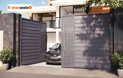 Modern Automatic Gate Design By Gateswale

#irongate #DoubleDoor #swinggate #gate #automaticgate #gateautomation #gatedesign