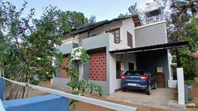 Completed residential building at Kottarakkara 
Client  - Mr. Vishnu and family 
Modern tropical style