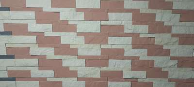 Mint Red Rook penal 24*6 60rs pr sq feet #InteriorDesigner  #outdoor  #wall  #new_work_tails