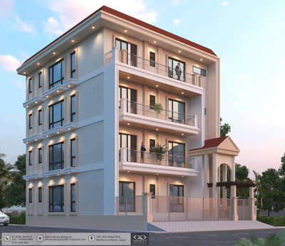 Multi family house at Shindhu Nagar, sikar road.
 #Residencedesign  #multifamilyhouse  #multystory  #residenceelevation