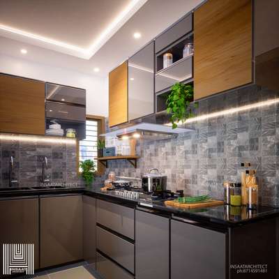 #ModularKitchen  #KitchenIdeas  #InteriorDesigner  #KitchenCabinet  #insaatarchitect #newname #new_home  #Kollam #kollamdesigner