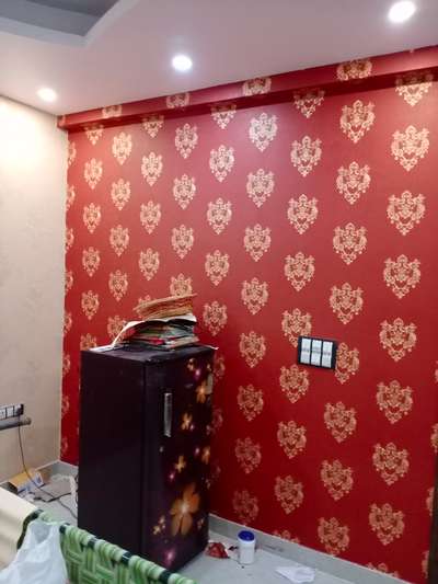 wallpaper.100. square feet wall.@3500 Rupak Keval