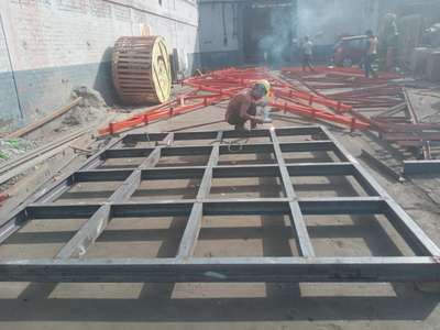 truss work and plateform work in mild steel