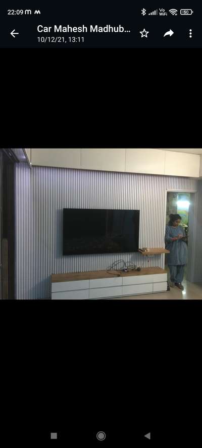 tv pannel with wpc paneling 9873922581 Arun Kumar
interior designer