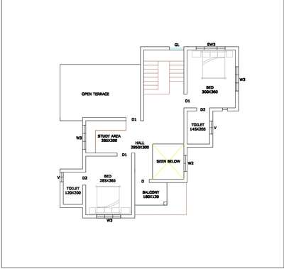 First floor plan
740 sq ft