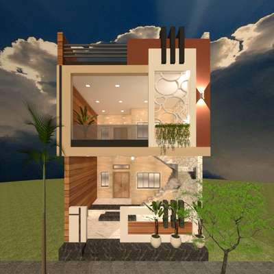 3D Work for size 20X60 House with Vastu