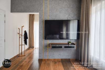 Master bedroom TV unit
 #tvunits #MasterBedroom #ContemporaryHouse #concrete #TexturePainting #inlay