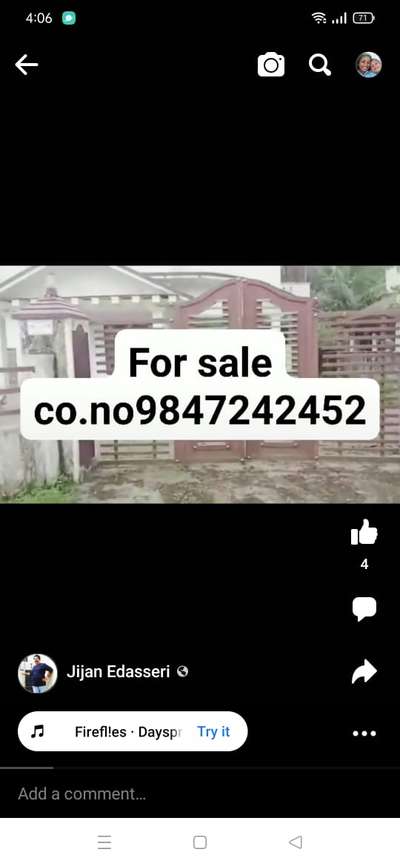 house 🏡 for sale at Pathanamthitta district Ranni co no 9847242452