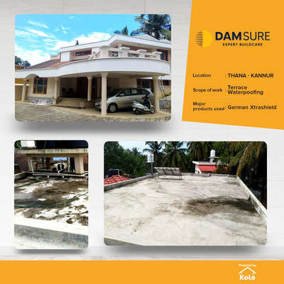 completed project

project details
Terrace waterproofing
kannur
material used:German Xtrashield


 #WaterProofings #waterproofingservices #damsure #damsureproducts