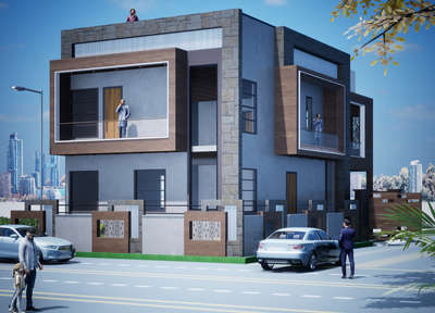 # Call Now 9649489706.👇👇
#50x85 Feet Plot 3D Front Elevation Design.
 #House Exterior Design.