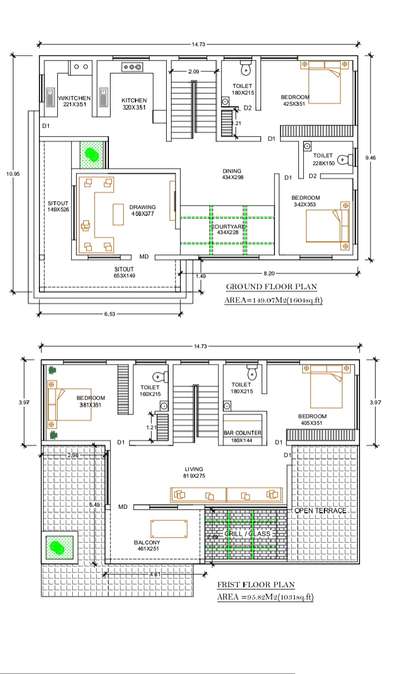 Area : 2600 Sqft
Catagory : 4BHK House
Construction Period - 8 Months

Ground Floor - Sitout, Living Room , Dinning Room,  Family Living, 2 Bedroom With Attached Bathroom , Open Kitchen, Work Area, Courtyard 

First Floor - Living Room , 2 Bedroom With Attached Bathroom, Balcony & Bar counter 


For More Info - Call or WhatsApp +91 8593 005 008, 

ᴀʀᴄʜɪᴛᴇᴄᴛᴜʀᴇ | ᴄᴏɴꜱᴛʀᴜᴄᴛɪᴏɴ | ɪɴᴛᴇʀɪᴏʀ ᴅᴇꜱɪɢɴ | 8593 005 008
.
.
#keralahomes #kerala #architecture #keralahomedesign #interiordesign #homedecor #home #homesweethome #interior #keralaarchitecture #interiordesigner #homedesign #keralahomeplanners #homedesignideas #homedecoration #keralainteriordesign #homes #architect #archdaily #ddesign #homestyling #traditional #keralahome #freekeralahomeplans #homeplans #keralahouse #exteriordesign #architecturedesign #ddrawing #ddesigner  #aleenaarchitectsandengineers  #NorthFacingPlan  #4BHKPlans