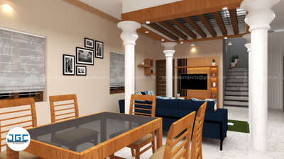Dining and Family living interior

JGC THE COMPLETE BUILDING SOLUTION
Vaikom road
Kuravilangad near Bosco junction
Kottayam 
📞8281434626
📧 jgcindiaprojects@gmail.com
#dining #familylivingroom  #celingdesign