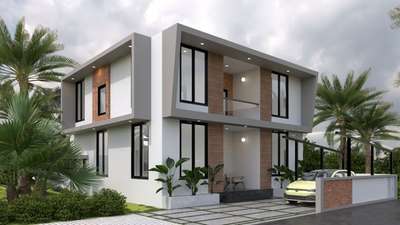 #exterior3D #vrayrender #moderndesign #ContemporaryDesigns #boxtype #3D_ELEVATION #ElevationDesign