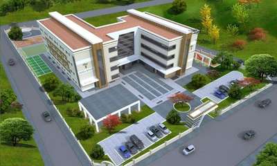 Hospital 3d design//Hospital exteior #sayyedinteriordesigner  #hospitality  #hospitalelevation  #hospitalexterior