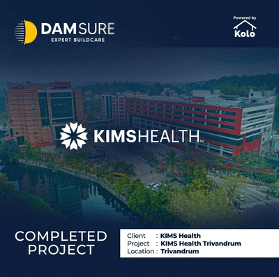 completed project

project details
Kims health
Trivandrum

#WaterProofing #damsure #damsureproducts #damsurewaterproofing #waterproofing_applicator #waterproofingservices