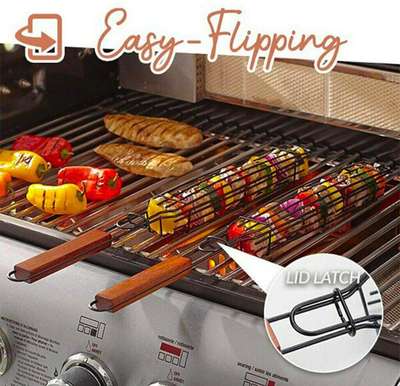 Barbeque Sticks Life Time Guarantee of Non - Rusting Round Stainless Steel Barbeque Skewers BBQ Skewers Set with Wooden Handle (2 pcs Stick)) - Made in India...
Material: Stainless Steel
Barbeque Fuel Type: Wood
Type: Barbecue Skewers
Product Breadth: 3.5 Cm
Product Height: 0.5 Cm
Product Length: 4.5 Cm
Net Quantity (N): Pack Of 2
The heat-resistant and lightweight handle provides a soft firm grip making basting easy. Wooden handle to easy and non-slippery grip for long baking and cooking needs. 4 pc wooden skewer stick set for all barbecue bbq needs. A must-have bbq stick for preparing veg. Or non-veg bbq. Ideal for preparing tandoor, kebab, meat or paneer, tikka, seekh, kabab, tongs & paneer, tandoori

Country of Origin: India


390