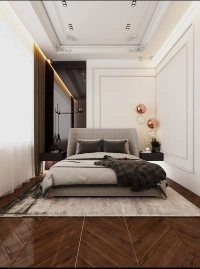 classic style bedroom interior... 

 #InteriorDesigner  #Architect  #Architectural&Interior #modernminimalism  #BedroomDecor  #MasterBedroom  #4BHKPlans #apartmentinterior #keralaplanners