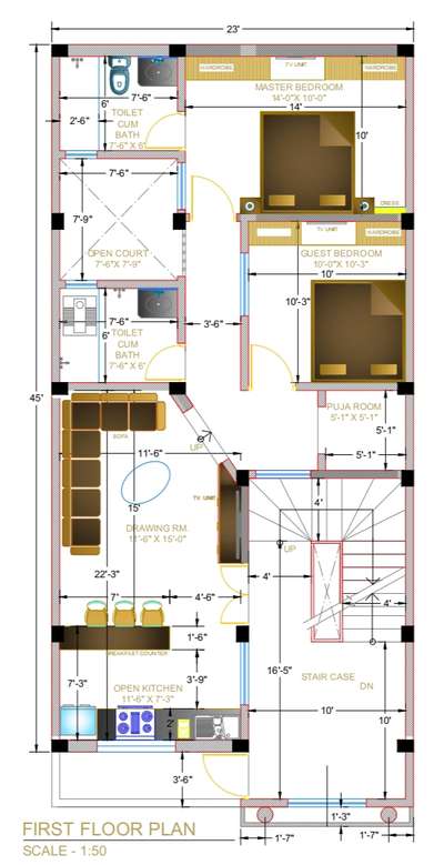 #first floor plan #2BHKPlans