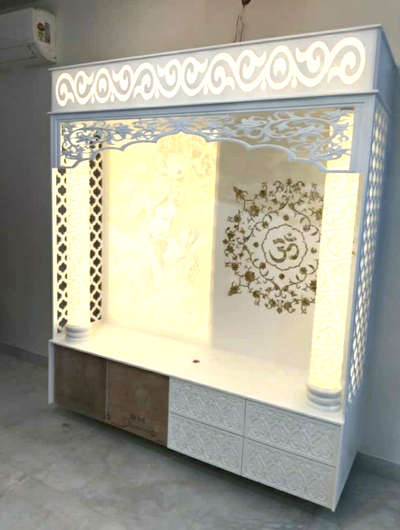 corian stone inlay temple work #Delhihome  #delhincr  #delhiinteriors  #mumbaiinteriors  #hariyana  #gurgaondesigner