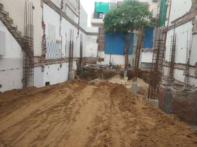 Backfilling process after the Pedestal columns casting work