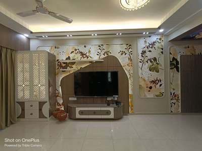 TV Unit. 
Concept : organic shape interior. 
 #noidainterior  #delhincr  #InteriorDesigner  #archcurateinterior