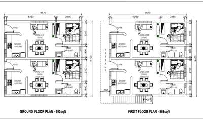 Family residential apartment plan