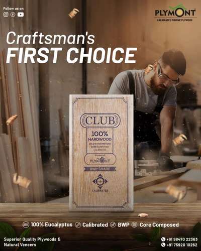 When it comes to perfectly calibrated plywood, Plymont Club becomes craftsman's primary choice. 


#plywooddesign #plywoodcompany #plymont #plywoodindustry #plywood #interiorproducts #plywoodinteriors #plywoodfurniture #woodenfurniture #plywoodworld #calibratedplywood #craftsmanship