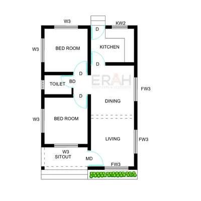 #3centPlot #2BHKHouse #below600sqft #FloorPlans #lifemissionhouse