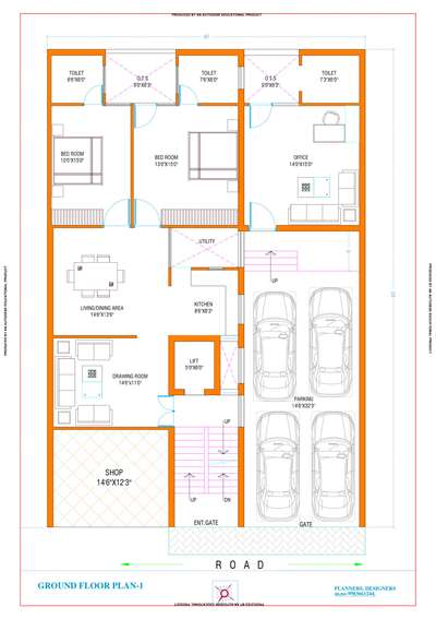 40'X60' 
Plan as per vastu shastra
contact us 9983661244