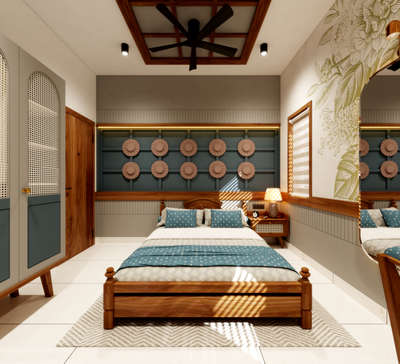 #bedroominspiration  #modernhome  #BedroomDecor  #keralainteriordesignz  #canefurniture  #canework  #BedroomCeilingDesign