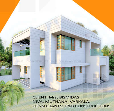 Client : Mr. Artist Ratheesh T & Mrs. Bismidas
Place :  Muthana, Varkkala
Consultants : H&B
Project : Residence

Facebook Page: https://www.facebook.com/handbconstructions/