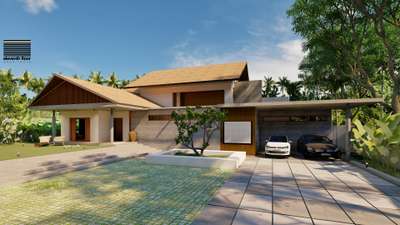 tropical abode
 #residenceofkerala  #tropical  #tropicalarchitecture  #ExteriorDesign  #InteriorDesigner  #KeralaStyleHouse  #ElevationDesign  #interiorstyling  #HouseDesigns  #exterior_design #HouseDesigns