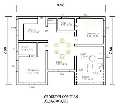 #NorthFacingPlan 
#FloorPlans 
#ksmart
#SmallHouse 
#2BHKPlans 
#attachedbathroom 
#800sqf