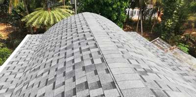 Shingles roofing work (arch shape)  finished at Kohinoor
call _9745 568842 
& All interior work services